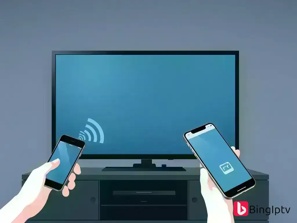 iPhone using AirPlay to stream IPTV