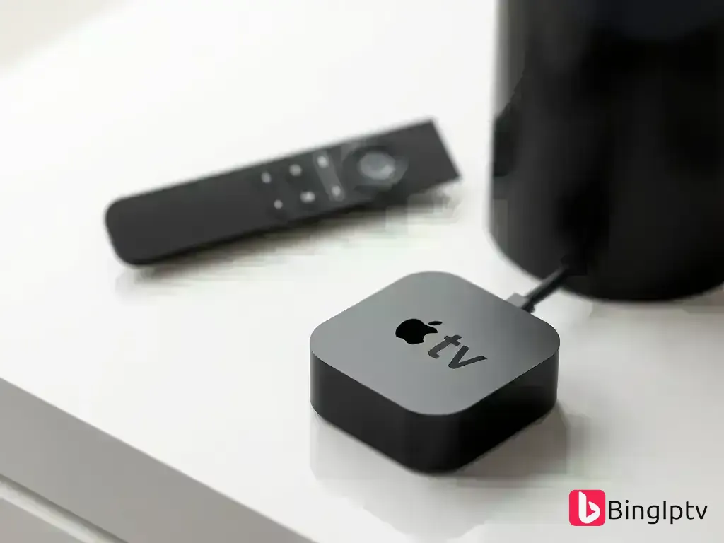 Apple TV 4K device with Siri remote