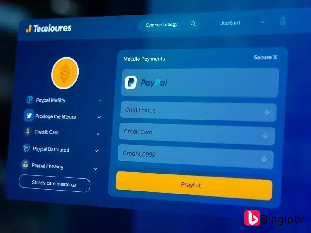 Bing IPTV Payment Guide