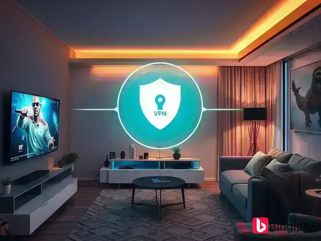 Secure streaming setup with VPN and security features